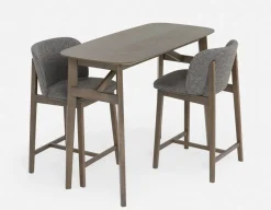 KAILUA mid-century modern 3-piece pub table set