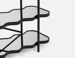 KAYRA 3-tier mirrored Shelves 100 cm