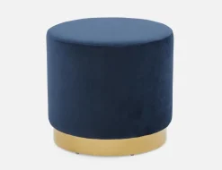 KEIRA velvet ottoman