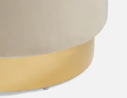 KEIRA velvet ottoman