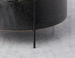 KENDALL ceramic planter with metal stand 34 cm