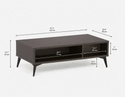 KIERA mid-century modern coffee table