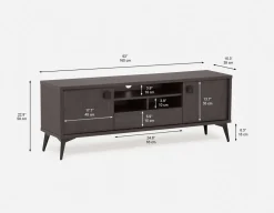 KIERA mid-century modern media unit