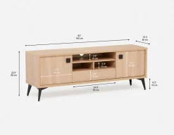 KIERA mid-century modern media unit