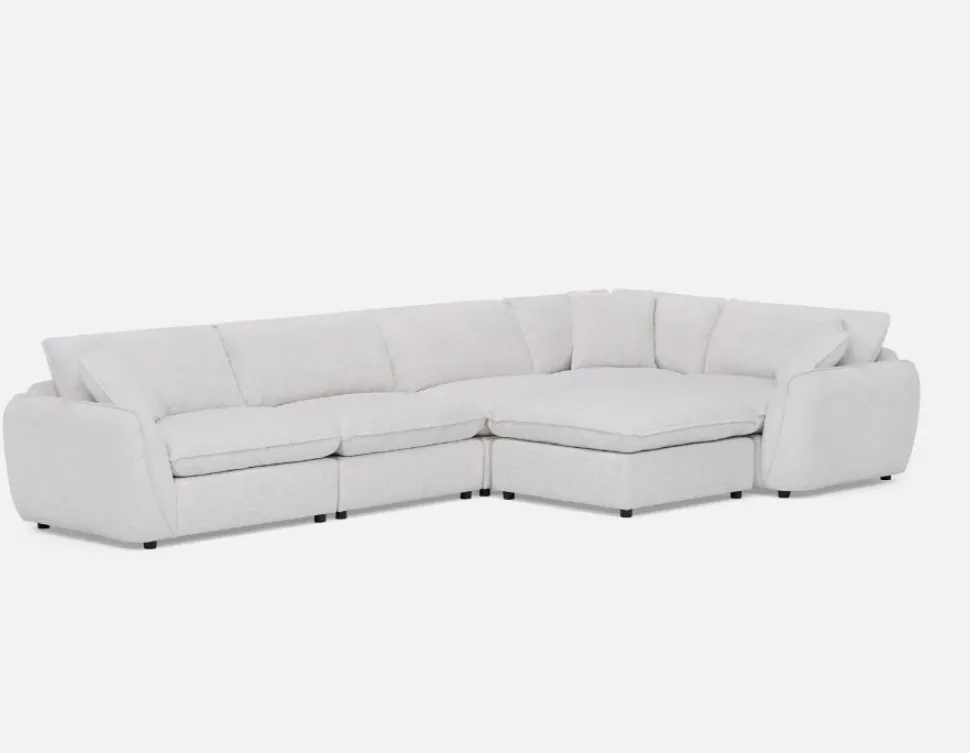 KIMM contemporary 6-pc modular sectional sofa