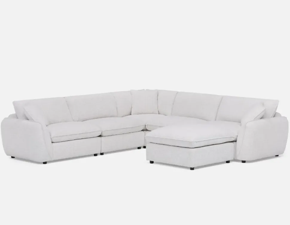 KIMM contemporary 6-pc modular sectional sofa