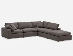 KIMM contemporary 6-pc modular sectional sofa