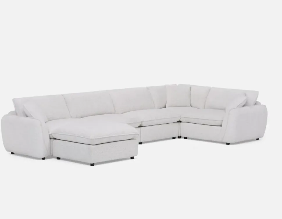 KIMM contemporary 6-pc modular sectional sofa