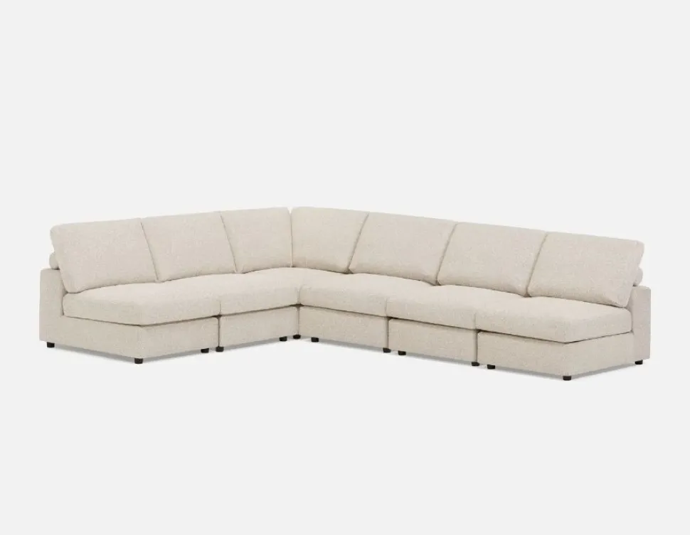 KIMM contemporary 6-pc modular sectional sofa
