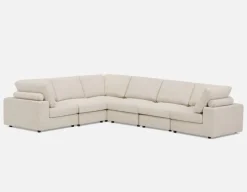 KIMM contemporary 6-pc modular sectional sofa