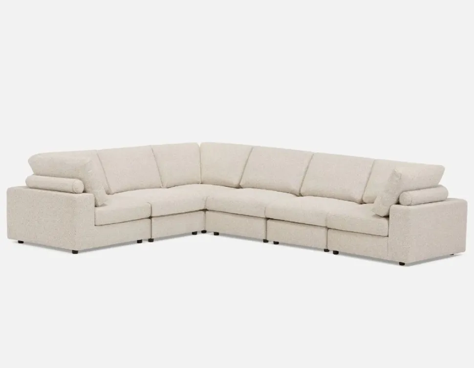 KIMM contemporary 6-pc modular sectional sofa