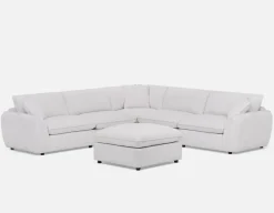KIMM contemporary 6-pc modular sectional sofa