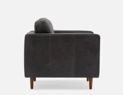 KINSEY 100% leather armchair