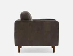 KINSEY 100% leather armchair