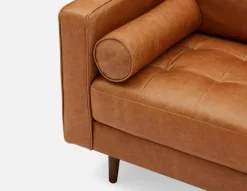 KINSEY 100% leather armchair