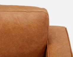 KINSEY 100% leather armchair