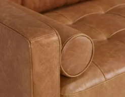 KINSEY 100% leather loveseat