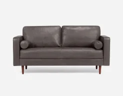 KINSEY 100% leather loveseat