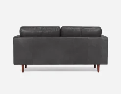 KINSEY 100% leather loveseat