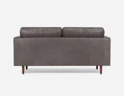 KINSEY 100% leather loveseat