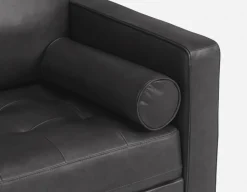 KINSEY 100% leather loveseat