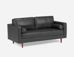 KINSEY 100% leather loveseat