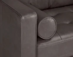 KINSEY 100% leather loveseat