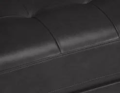KINSEY 100% leather loveseat