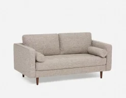 KINSEY 100% leather loveseat