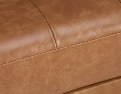 KINSEY 100% leather loveseat