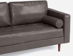 KINSEY 100% leather loveseat