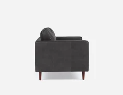 KINSEY 100% leather loveseat