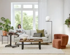 KINSEY mid-century modern 3-seater sofa