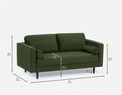 KINSEY velvet loveseat