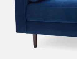 KINSEY velvet 3-seater sofa