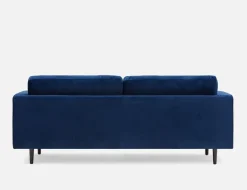 KINSEY velvet 3-seater sofa