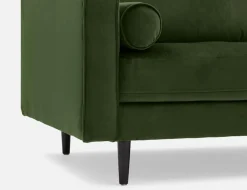 KINSEY velvet 3-seater sofa