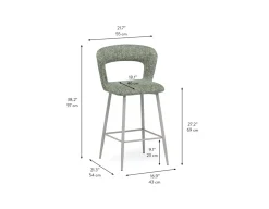 KIRIL modern contemporary counter stool 69 cm