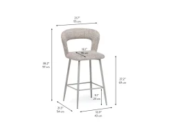 KIRIL modern contemporary counter stool 69 cm