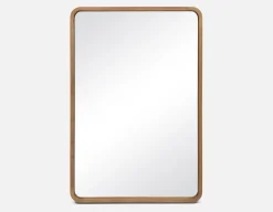 KISUMU mirror with paulownia wood frame 63 cm x 94 cm