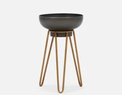 KUSHINA metal planter with stand 60 cm
