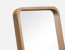 KYUSHA standing floor mirror with paulownia wood frame 36 cm x 147 cm