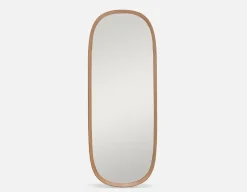 KYUSHA standing floor mirror with paulownia wood frame 36 cm x 147 cm