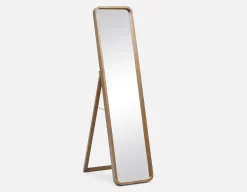KYUSHA standing floor mirror with paulownia wood frame 36 cm x 147 cm