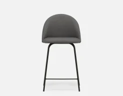 LAVAL mid-century modern counter stool with backrest 61 cm