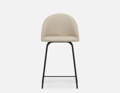 LAVAL mid-century modern counter stool with backrest 61 cm