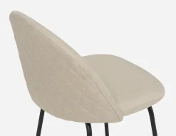 LAVAL mid-century modern counter stool with backrest 61 cm