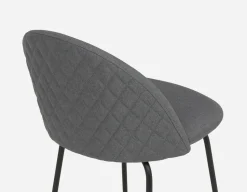LAVAL mid-century modern counter stool with backrest 61 cm