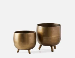 LAWRENCE 2-piece aluminum planter set