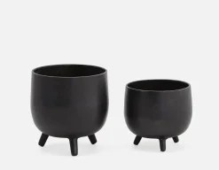 LAWRENCE 2-piece aluminum planter set